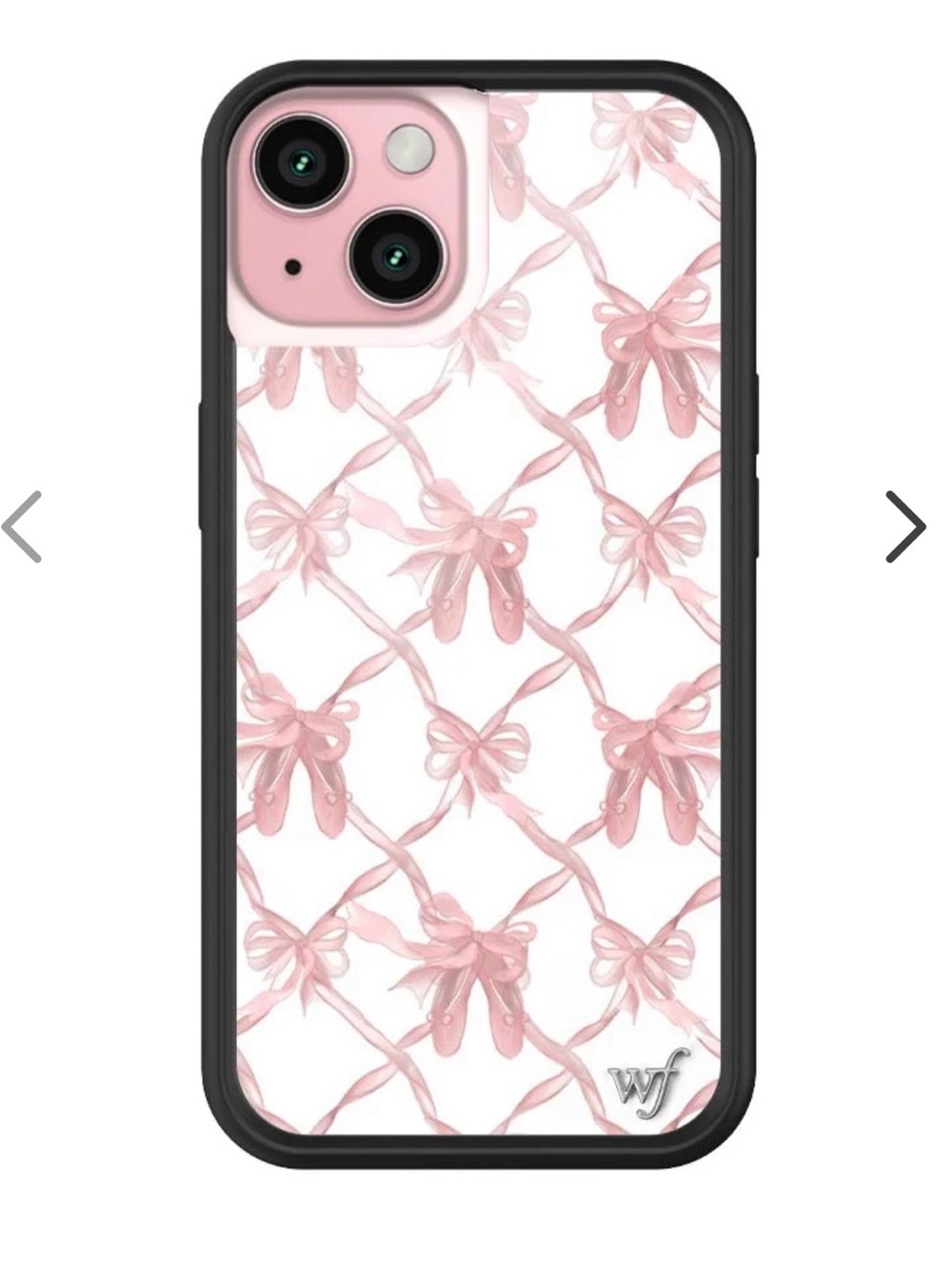 Wildflower Pink Ballet Bow iPhone 15 Case